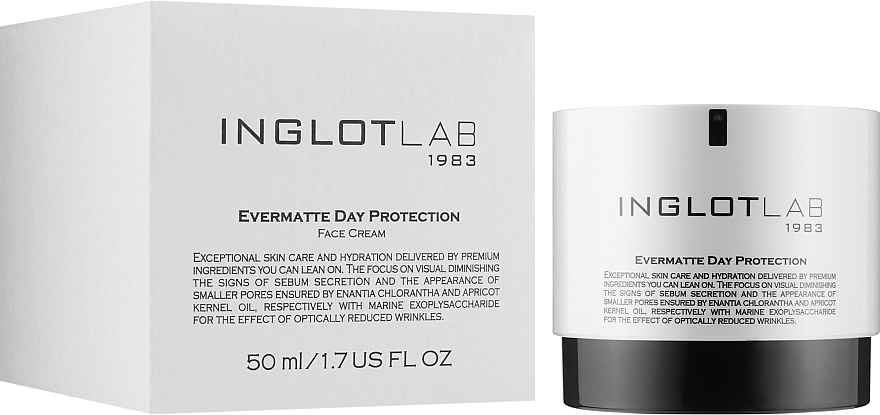 Mattierende Tagesschutzcreme - Inglot Lab Evermatte Day Protection Face Cream — Bild N4