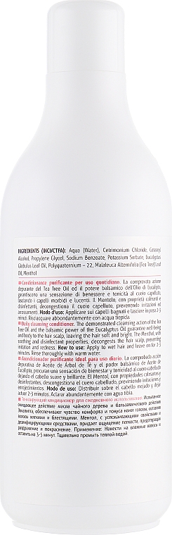 Reinigender Conditioner mit Teebaumöl, Eukalyptusöl und Menthol - Krom Tea Tree Conditioner — Bild N4