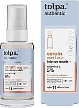 Augen- und Lippenserum - Tolpa Authentic Intense Nourish — Bild N1