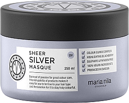 Düfte, Parfümerie und Kosmetik Haarkur für silbernes Blond und kühle Farbtöne - Maria Nila Sheer Silver Masque