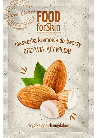 Nährende Creme-Maske für das Gesicht mit süßem Mandelöl - Marion Food for Skin Cream Mask Nourishing Almond