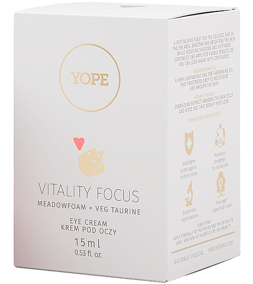 Augencreme - Yope Vitality Focus Meadow Foam + Veg Taurine Eye Cream — Bild N2