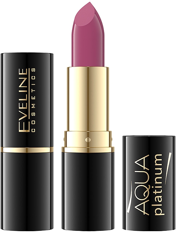 Intensiv feuchtigkeitsspendender Lippenstift - Eveline Cosmetics Aqua Platinum Lipstick — Bild N1