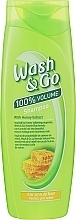 Düfte, Parfümerie und Kosmetik Shampoo mit Honigextrakt für widerspenstiges Haar - Wash&Go 100 % Volume Shampoo