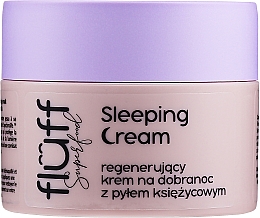Düfte, Parfümerie und Kosmetik Regenerierende Nachtcreme mit Mondstein-Extrakt - Fluff Sleeping Cream Moonmilk
