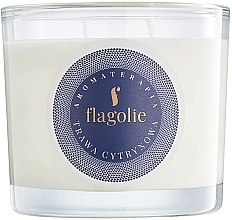 Duftkerze im Glas Zitronengras - Flagolie Fragranced Candle Lemongrass  — Bild N1