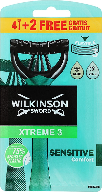 Einwegrasierer 4+2 St. - Wilkinson Sword Xtreme 3 Sensitive — Bild N1