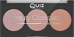 Rouge-Palette für das Gesicht - Quiz Cosmetics Beauty Obsession Palette Blush — Bild N2