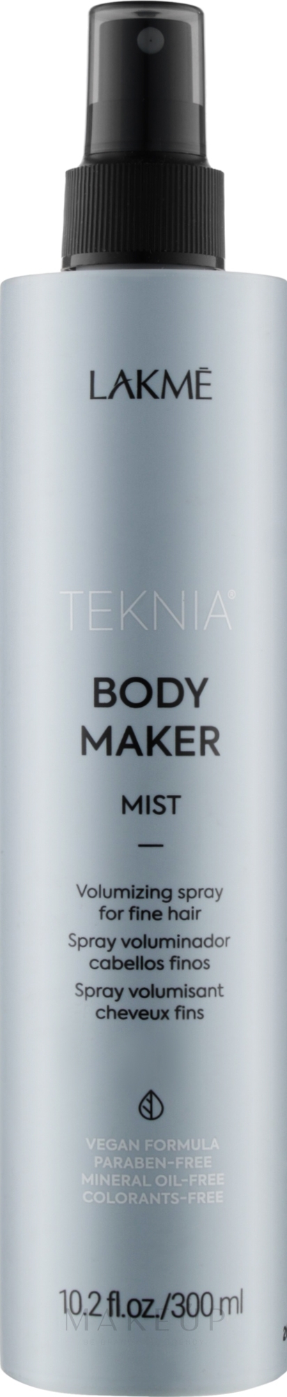 Volumenspray für feines Haar - Lakme Teknia Body Maker Mist — Bild 300 ml