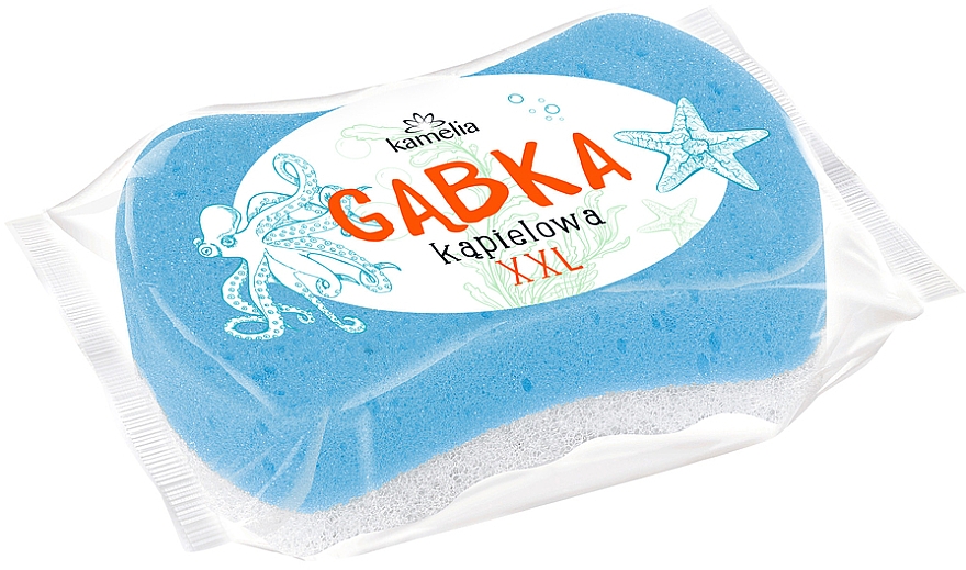 Massage-Badeschwamm XXL blau - Grosik Camellia Bath Sponge — Bild N1