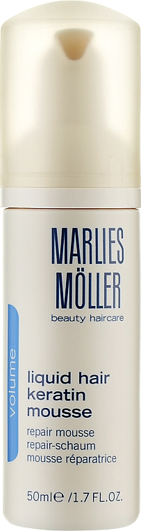 Regenerierende Haarmousse für mehr Volumen mit Keratin - Marlies Moller Volume Liquid Hair Keratin Mousse — Bild N1