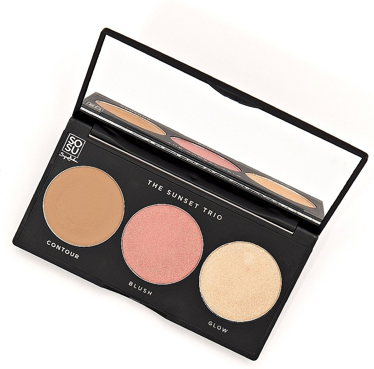 Make-up-Palette - Sosu by SJ The Sunset Trio Palette Contour Blush Glow — Bild N3