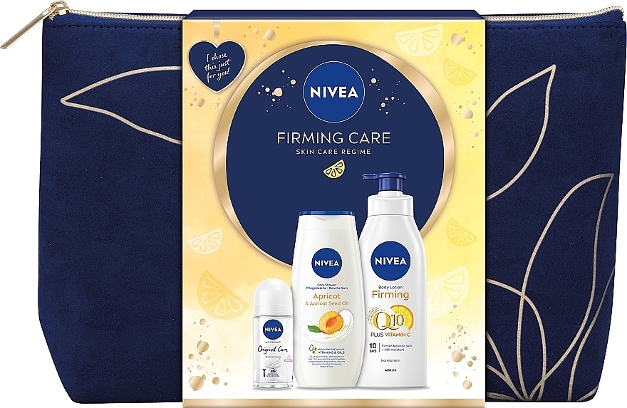 Set - Nivea Firming Care Set (b/milk/400ml + sh/gel/250ml + deo/50ml + bag/1psc) — Bild N1