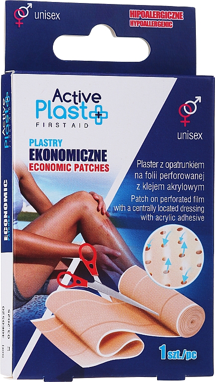 Pflaster mit Acrylkleber - Ntrade Active Plast First Aid Economic Patches — Bild N1