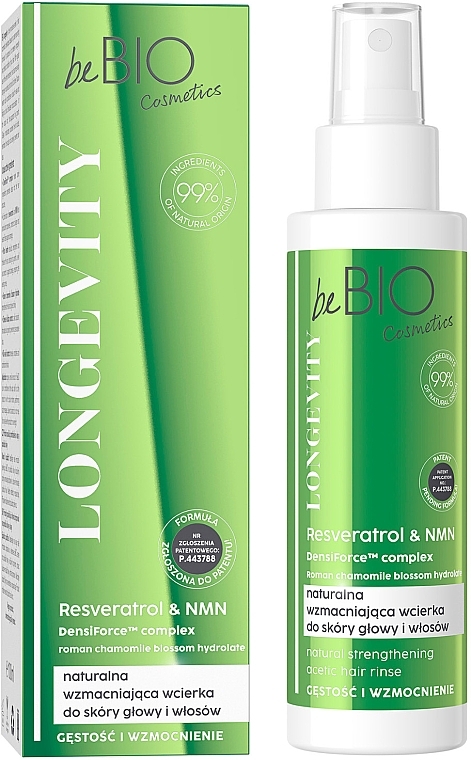 Haarspray für mehr Volumen - BeBio Longevity Natural Strengthening Acetic Hair Rinse — Bild N1