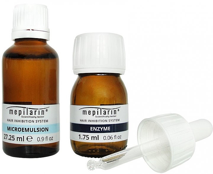 Post-Epilations-System - Mepilarin Hair Inhibition System (enzyme/1.75ml + b/emul/27.25ml) — Bild N2