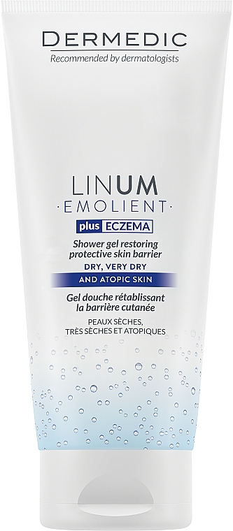 Weichmachendes Duschgel für sehr trockene und atopische Haut - Dermedic Emolient Linum Shower Gel — Bild N1