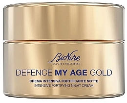 Straffende Gesichtscreme für die Nacht - BioNike Defense My Age Gold Intensive Fortifying Night Cream — Bild N1