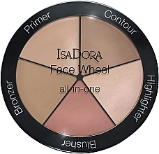 Düfte, Parfümerie und Kosmetik 5in1 Make-up Palette - IsaDora Face Wheel All-In-One