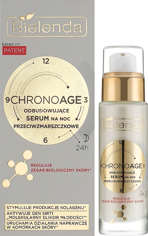 Revitalisierendes Gesichtsserum für die Nacht - Bielenda Chrono Age 24H Anti-Wrinkle Night Serum — Bild N2