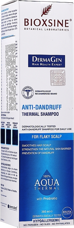 Anti-Schuppen Shampoo mit Thermalwasser - Biota Bioxsine DermaGen Aqua Thermal Anti-Dandruff Thermal Shampoo — Bild N1