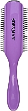 Haarbürste D4 schwarz mit lila - Denman Original Styling Brush D4 African Violet — Bild N2
