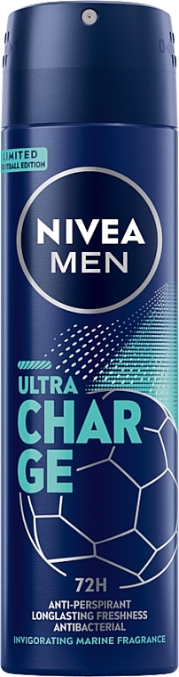 Deospray Antitranspirant - NIVEA MEN Ultra Charge Limited Football Edition  — Bild N1