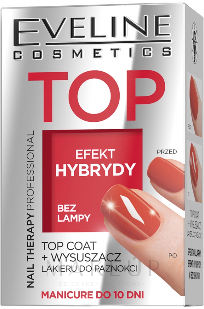 Schnelltrocknender Nagelüberlack - Eveline Cosmetics Nail Therapy Professional Top Coat — Bild 5 ml