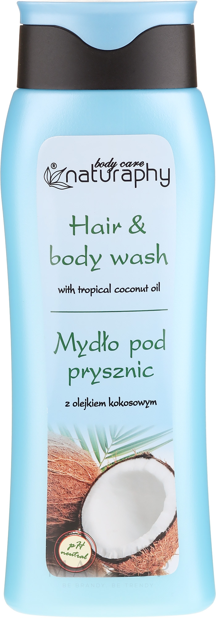 Duschgel für Haar und Körper mit Kokosöl - Naturaphy — Foto 300 ml