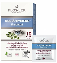 Düfte, Parfümerie und Kosmetik Reinigende Feuchttücher für die Augenlider mit Augentrost - Floslek Eyebright Eyelid Hygiene Wipes
