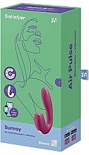 Vibrator mit Vakuumwellen-Klitoris-Stimulator himbeerrot - Satisfyer Sunray — Bild N1