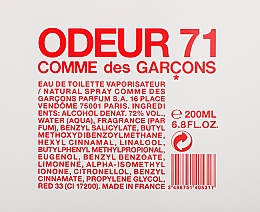 Comme Des Garcons Odeur 71 - Eau de Toilette — Bild N3