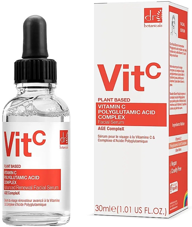 Gesichtsserum - Dr. Botanicals Vit C Plant Based Advanced Renewal Facial Serum — Bild N1