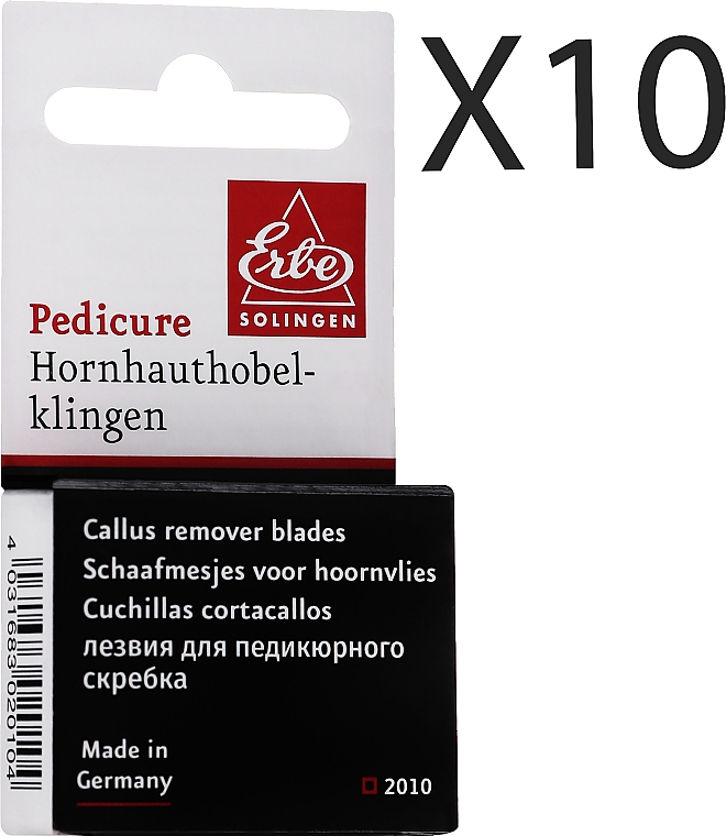 Hornhauthobel-Klingen - Erbe Solingen Callus Remover Blades — Bild N2