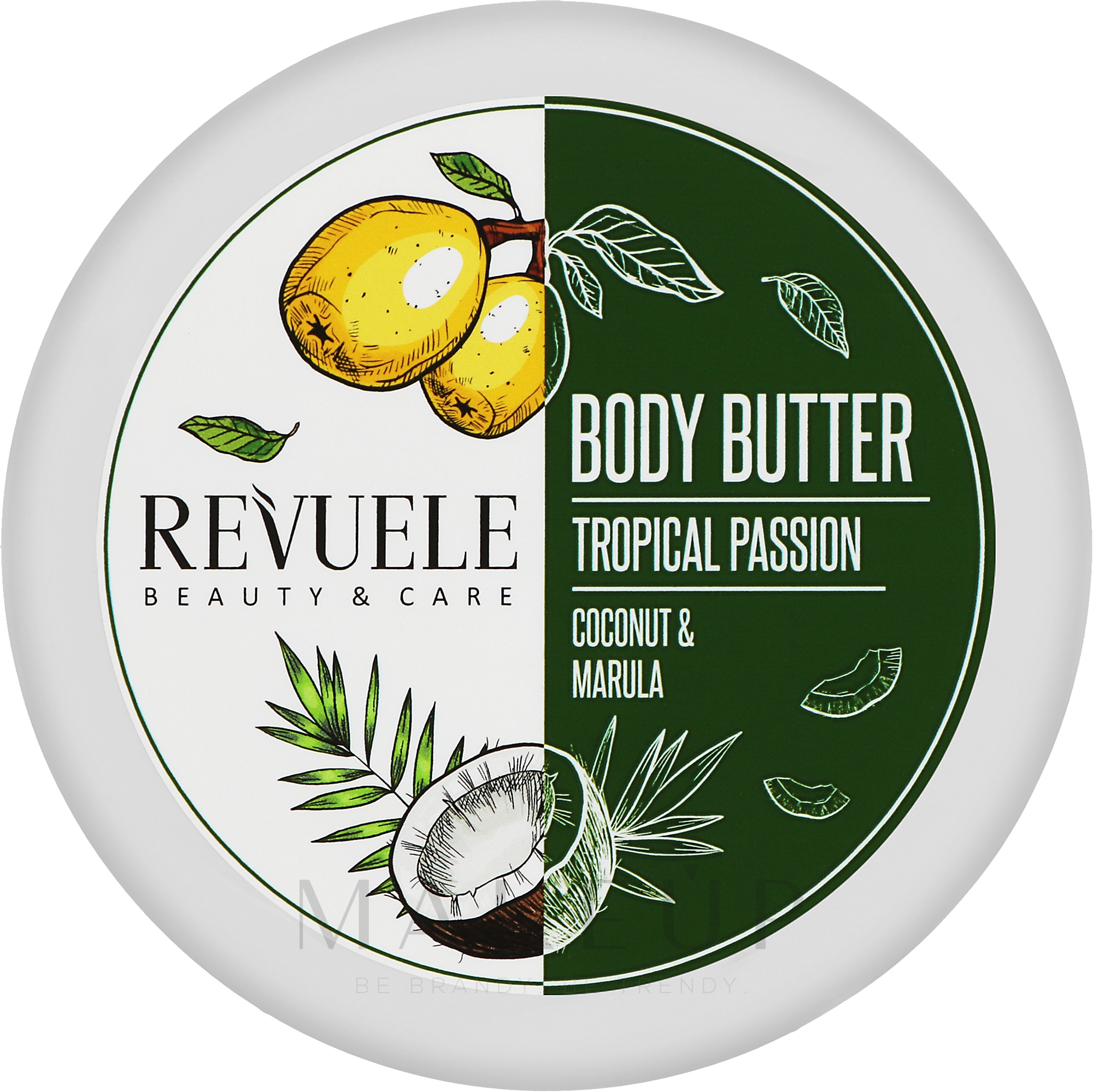 Körperbutter mit Kokos und Marula - Revuele Tropical Passion Coconut & Marula Body Butter — Bild 200 ml