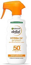 Düfte, Parfümerie und Kosmetik Sonnenschutzspray - Garnier Delial Ambre Solaire Hydra 24h Protect Spray SPF50+
