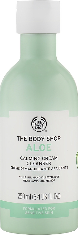 Beruhigende Reinigungscreme für das Gesicht mit Aloe Vera - The Body Shop Aloe Calming Cream Cleanser — Bild N1