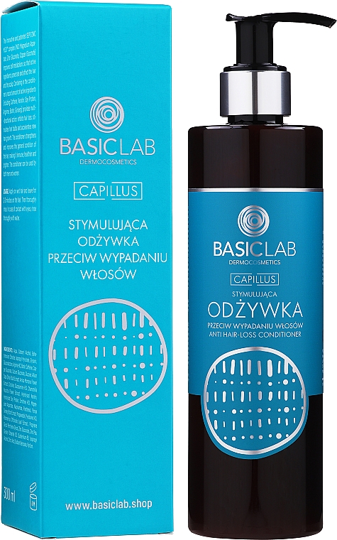 Haarspülung gegen Haarausfall - BasicLab Dermocosmetics Capillus Anti Hair Loss Stimulating Conditioner — Bild N2