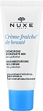 Düfte, Parfümerie und Kosmetik Reichhaltige beruhigende und feuchtigkeitsspendende Gesichtscreme für trockene und empfindliche Haut - Nuxe Creme Fraiche De Beaute Enrichie 24hr Soothing and Moisturizing Rich Cream