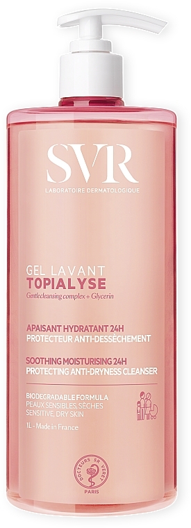 Reinigungsgel für Körper, Gesicht und Haare für die ganze Familie - SVR Topialyse Gel Lavant — Bild N4