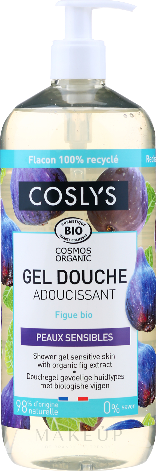 Duschgel mit Bio-Feigenextrakt für empfindliche Haut - Coslys Body Care Shower Gel Sensitive Skin with Organic Fig — Bild 1000 ml