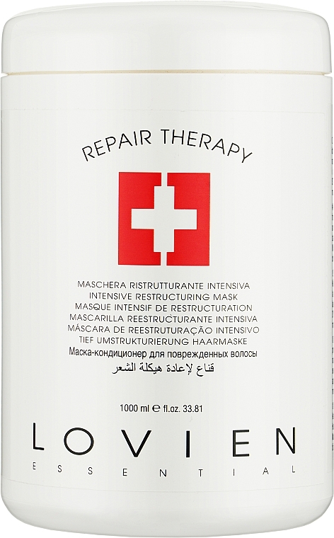 Maske für trockenes und erschöpftes Haar mit Olive, Shea und Argan - Lovien Essential Mask Intensive Repairing For Dry Hair — Bild N4