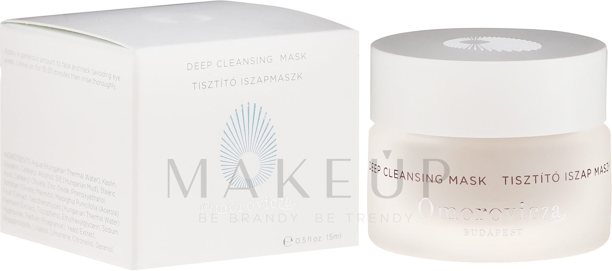 Entgiftende und aufhellende Reinigungsmaske für das Gesicht aus ungarischem Heilschlamm - Omorovicza Deep Cleansing Mask (Mini)  — Bild 15 ml