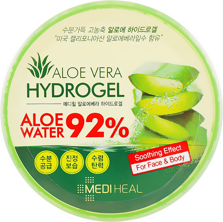 Feuchtigkeitsspendendes Gesichts- und Körpergel mit Aloe Vera - Mediheal Aloe Vera Hydrogel — Bild N1