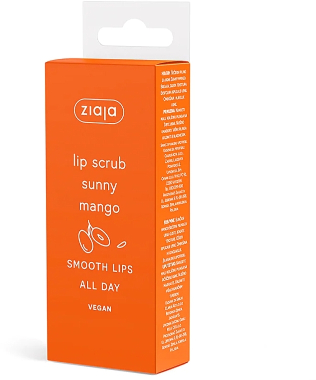 Ziaja Lip Scrub Sunny Mango  - Lippenpeeling Sunny Mango in Tube — Bild N2