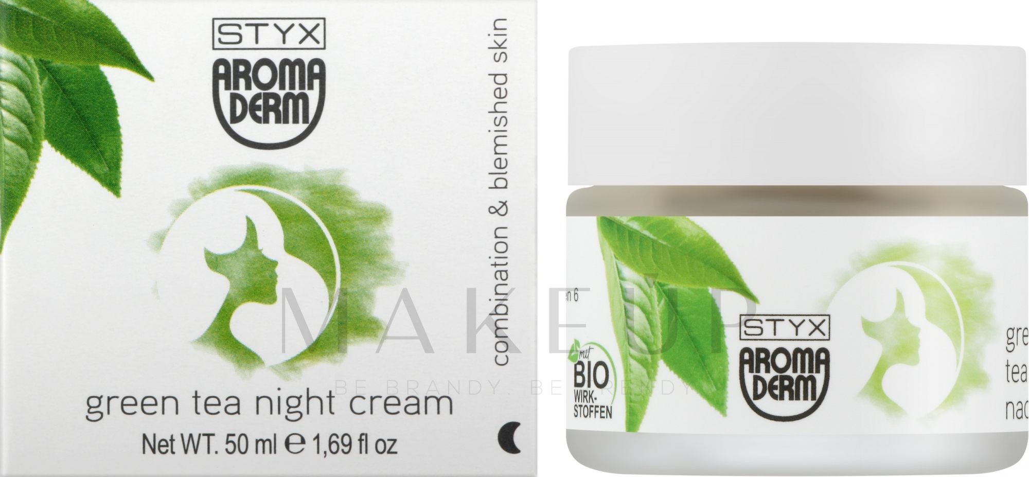 Nachtcreme mit Grüner Tee für das Gesicht - Styx Naturcosmetic Aroma Derm Green Tea Night Cream — Bild 50 ml