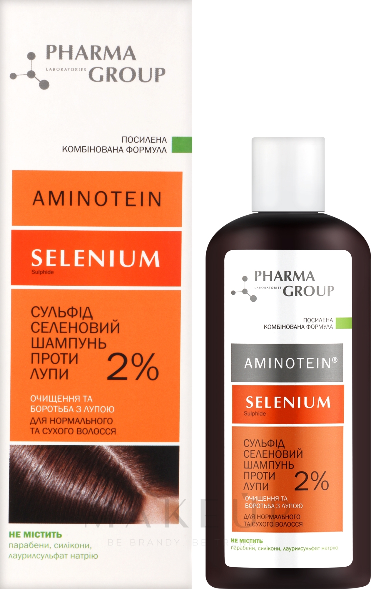 Anti-Schuppen-Shampoo für normales und trockenes Haar - Pharma Group Aminotein Shampoo — Bild 150 ml