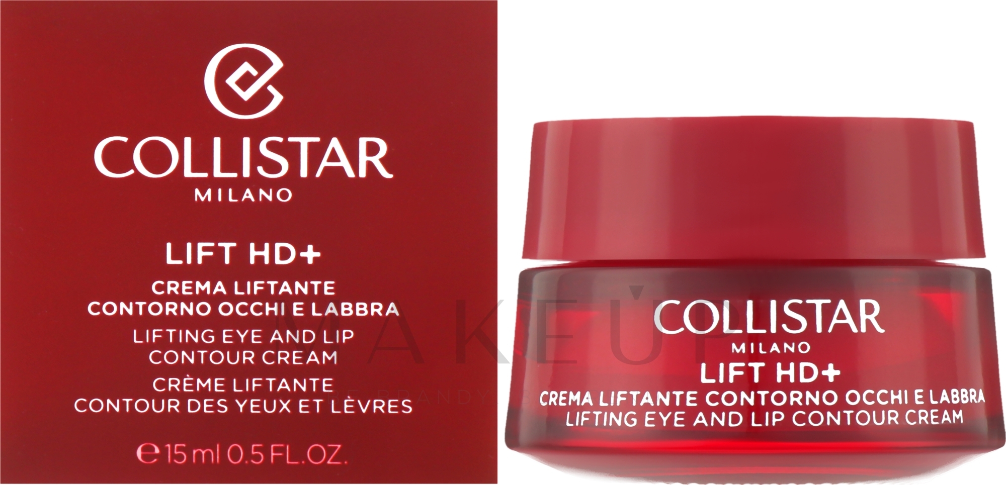 Creme für die Haut um die Augen und Lippen - Collistar Lift HD+ Lifting Eye And Lip Contour Cream — Bild 15 ml