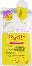 Düfte, Parfümerie und Kosmetik Tuchmaske für das Gesicht mit Kollagen - BioAqua New Collagen Nutrition