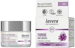 Düfte, Parfümerie und Kosmetik Stärkende Tagescreme mit dreifacher Hyaluronsäure und Bakuchiol - Lavera Firming Day Cream